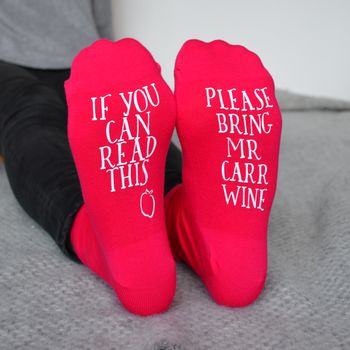 Please Bring Teachers Wine Socks By Solesmith | notonthehighstreet.com