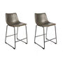 Dexter Grey Set Of Two Kitchen Counter Stools, thumbnail 1 of 7