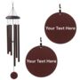 Custom 35 Inch Bronze Wind Chime For Wedding, Memorial, Retirement Gift, thumbnail 1 of 10