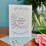Iridescent Confetti Personalised Wedding Card, thumbnail 5 of 6