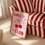 Girls Club Wall Art Print Pink Bows Cherries, thumbnail 4 of 10