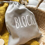 Personalised Typography Toy Storage Bag, thumbnail 3 of 4