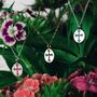 Medieval Cross Engraved Coin Necklace, thumbnail 2 of 4