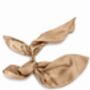 Bold Statement Gold Coin Charm Necklace With Satin Tie Closure, thumbnail 5 of 5