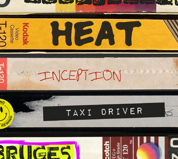 Favourite Films Gift: Handwritten Vhs Tapes, Movie Lover Print, 3 of 8