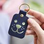 Dog Dad Leather Key Ring, thumbnail 4 of 6