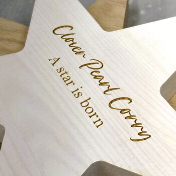 Personalised Wooden Star, 6 of 7