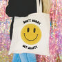 Crafty Crochet 'Smiley Slogans' Tote Bag, thumbnail 3 of 4