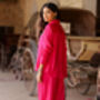 Hot Pink Evil Eye Embroidered Co Ord Set Set Of Two, thumbnail 5 of 5