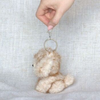 Adorable Plush Animal Keyring – Cat And Dog Bag Charms, 9 of 9