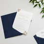 Gold Leaves Wedding Invitation Suite, thumbnail 1 of 8