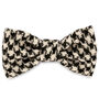 Wilma's Black And White Harris Tweed Dog Bow Tie, thumbnail 1 of 3