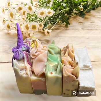 Handmade Luxury Soap Gift Box 5x Hand Piped, 3 of 9
