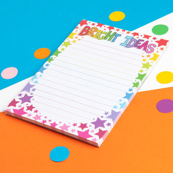 Bright Ideas Colourful A5 Notepad, 3 of 5