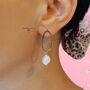 Elegant Freshwater Pearl Drop Earrings Gold And Silver, thumbnail 1 of 6