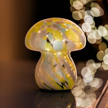 Mushroom Yellow Table Lamps, 6 of 8