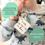 Personalised Child's Handwriting Father's Day Keyring, thumbnail 2 of 2
