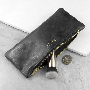 Monogrammed Luxury Leather Slimline Clutch, 7 of 12