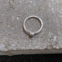 Silver Opal Stacking Ring Size L Other Sizes Available, thumbnail 8 of 10