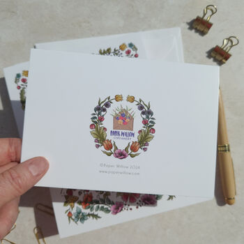 Vintage Florals Thank You Cards And Envelopes, 7 of 8