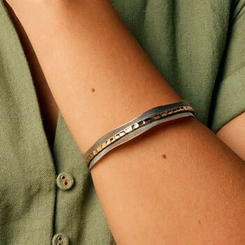 Let It Flow Silver Spinning Bangle, 2 of 10