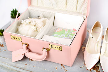 Personalised Wedding Memory Suitcase Keepsake Box, 3 of 12