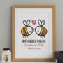 Personalised Wedding Print Bees, thumbnail 2 of 5