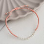 Sterling Silver Pearl Friendship Bracelet, thumbnail 11 of 12