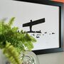 The Angel Of The North Lino Framed Print, thumbnail 1 of 4
