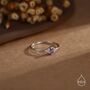 Vintage Inspired Lilac Purple Cz Ring, thumbnail 4 of 12