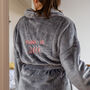 Personalised Soft Fleece Dressing Gown, thumbnail 1 of 12