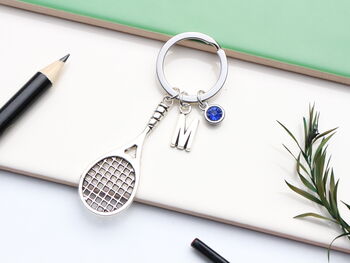 Personalised Large Tennis Keyring Squash Player Gift, 4 of 10