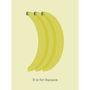 B Is For Banana Art Print, thumbnail 2 of 2