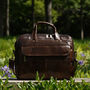 Vintage Look Genuine Leather Briefcase, thumbnail 1 of 8
