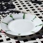 Topiary Hand Decorated Bone China Large Side Plate, thumbnail 2 of 4