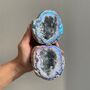 Crystal Geode Ring Box Quartz Proposal Boho Bride Leto, thumbnail 1 of 9