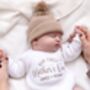 My First Mother's Day Embroidered Personalised New Baby Romper Three Colours Available, thumbnail 6 of 12