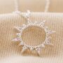 Crystal Sunburst Pendant Necklace, thumbnail 6 of 11