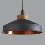 Cosmos Graphite And Copper Pendant Light, thumbnail 1 of 3