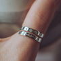 Pet Name Personalised Adjustable Silver Ring, thumbnail 2 of 6