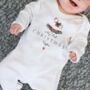 Personalised My First Christmas Bodysuit Rocking Horse, thumbnail 1 of 2