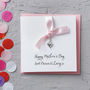 Personalised Heart Charm Mother's Day Card, thumbnail 1 of 5