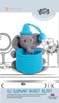 Basket Buddies Eli Elephant Crochet Kit, 2 of 3