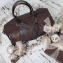 Personalised Corporate Gift Leather Weekend Bag, thumbnail 5 of 9