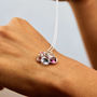 Birthstone Family Cluster Necklace, thumbnail 3 of 12