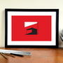 'Factory Of Dreams' Minimalist Manchester United Print, thumbnail 1 of 5