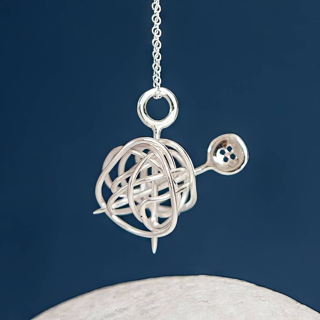 Wool ball deals necklace