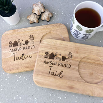 Welsh Personalised Tea And Biscuit Board, 8 of 8