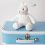 Organic Soft Knit Baby Bunny Bell Rattle, thumbnail 1 of 3