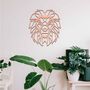 Geometric Lion Head Wooden Wall Art Home Room Decor, thumbnail 4 of 10